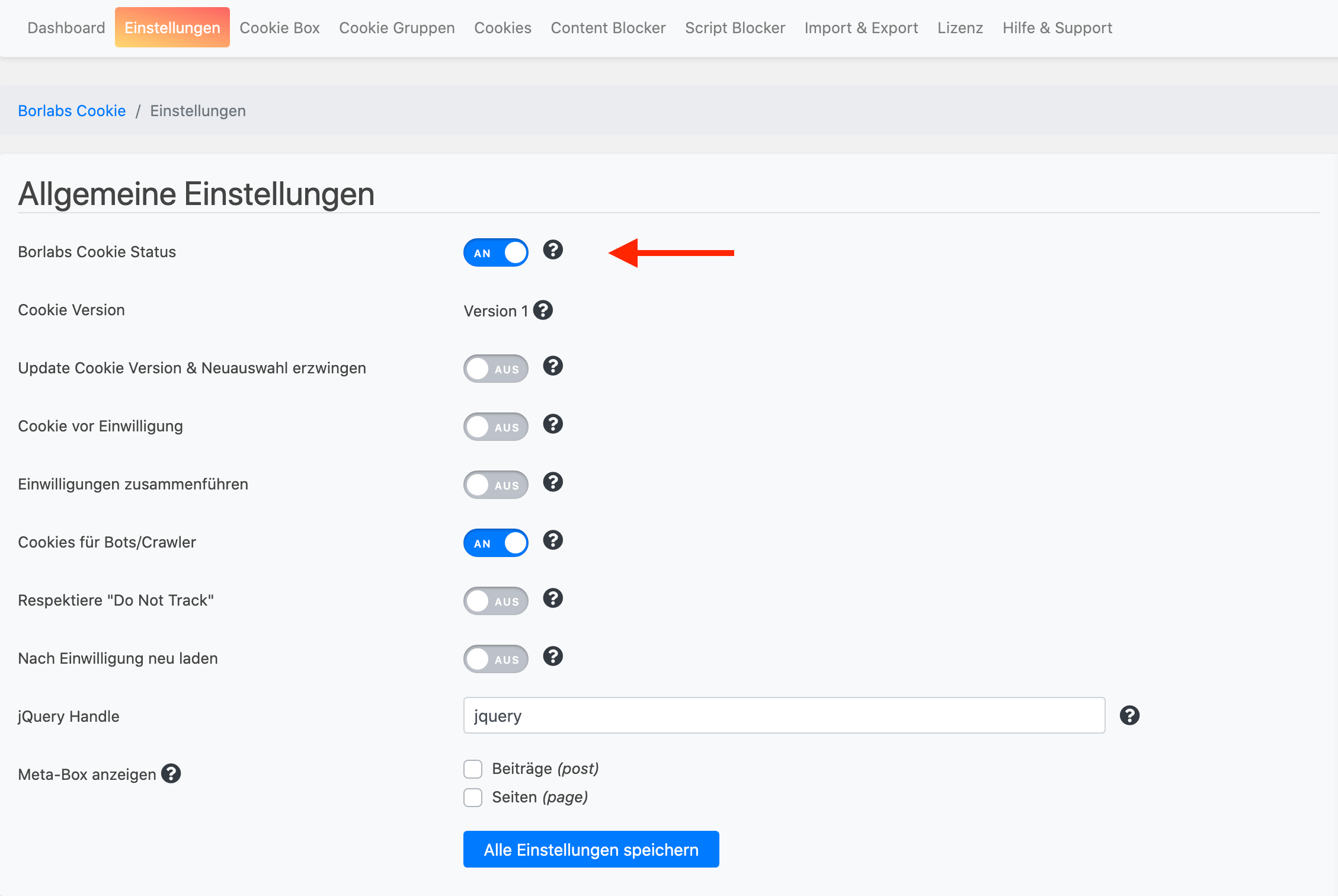 borlabs cookie aktivieren