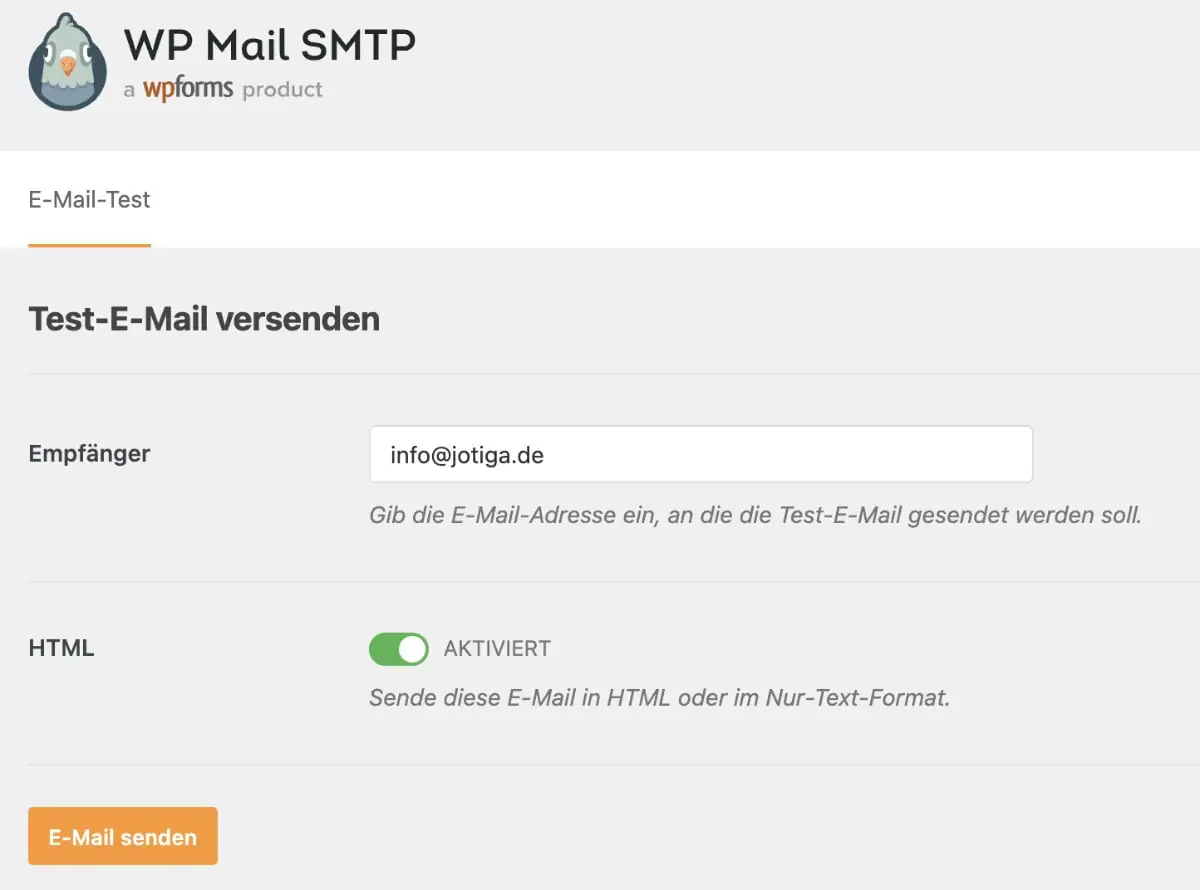 WordPress SMTP einrichten Schritt 4