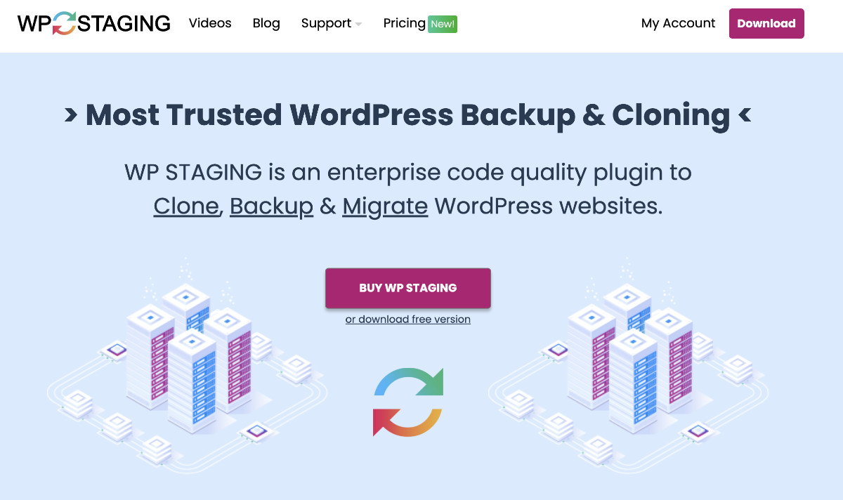 WP Staging Pro als WordPress Backup Plugin