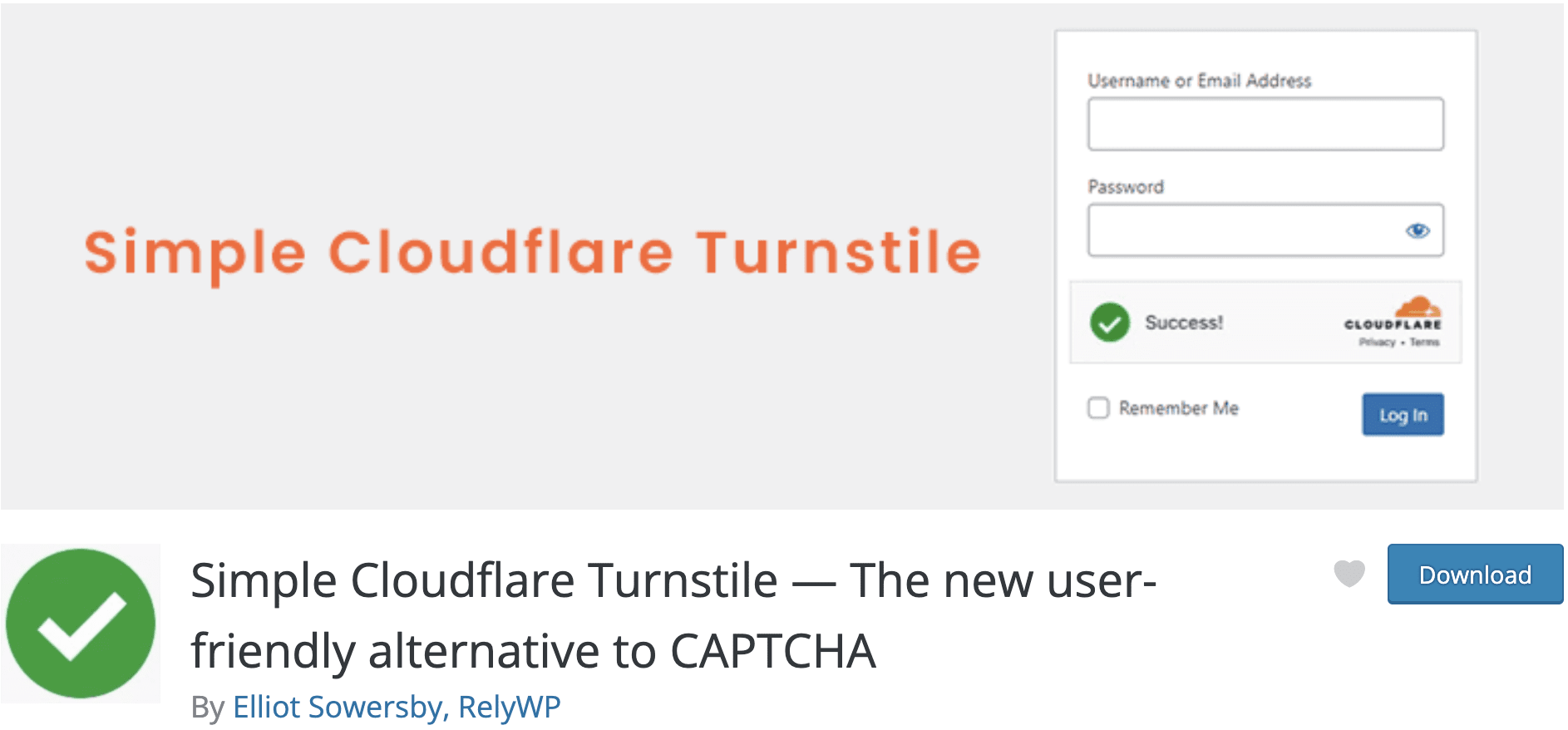 Simploe Cloudflare Turnstile Plugin Headerbild