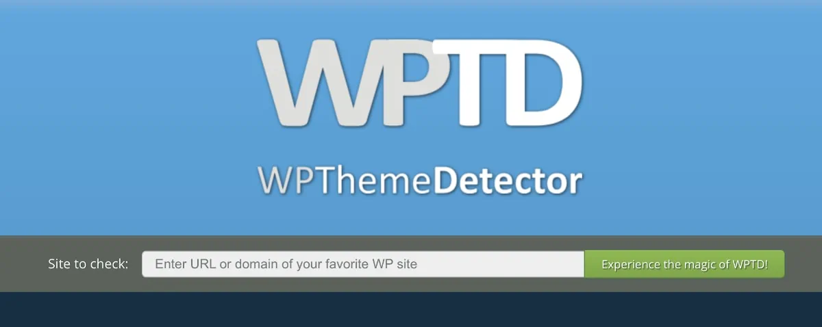 WPThemeDetector Tool Screenshot