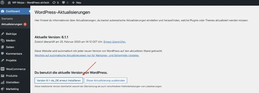 WordPress Downgrade per Plugin
