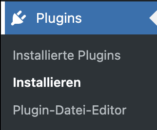 WordPress Menü Plugins installieren