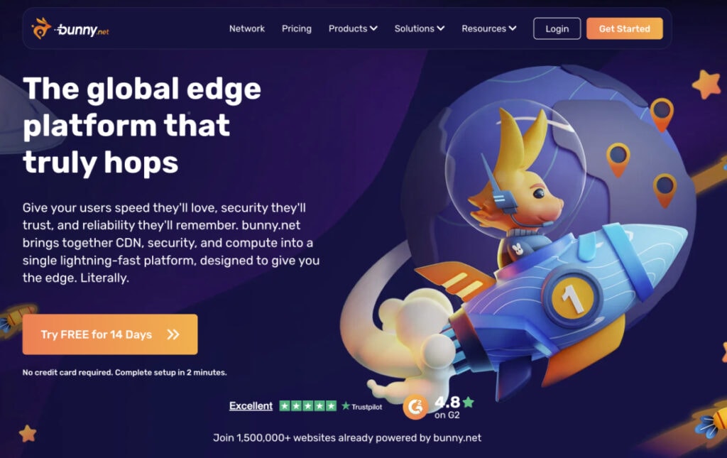 Bunny.net Website Screenshot