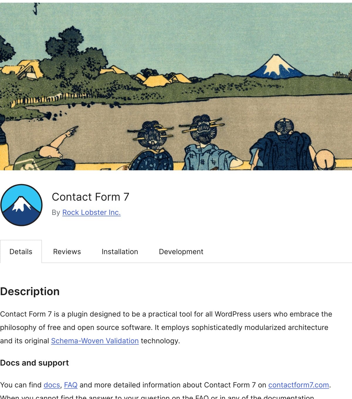 Contact Form 7 im WordPress-Plugin-Verzeichnis