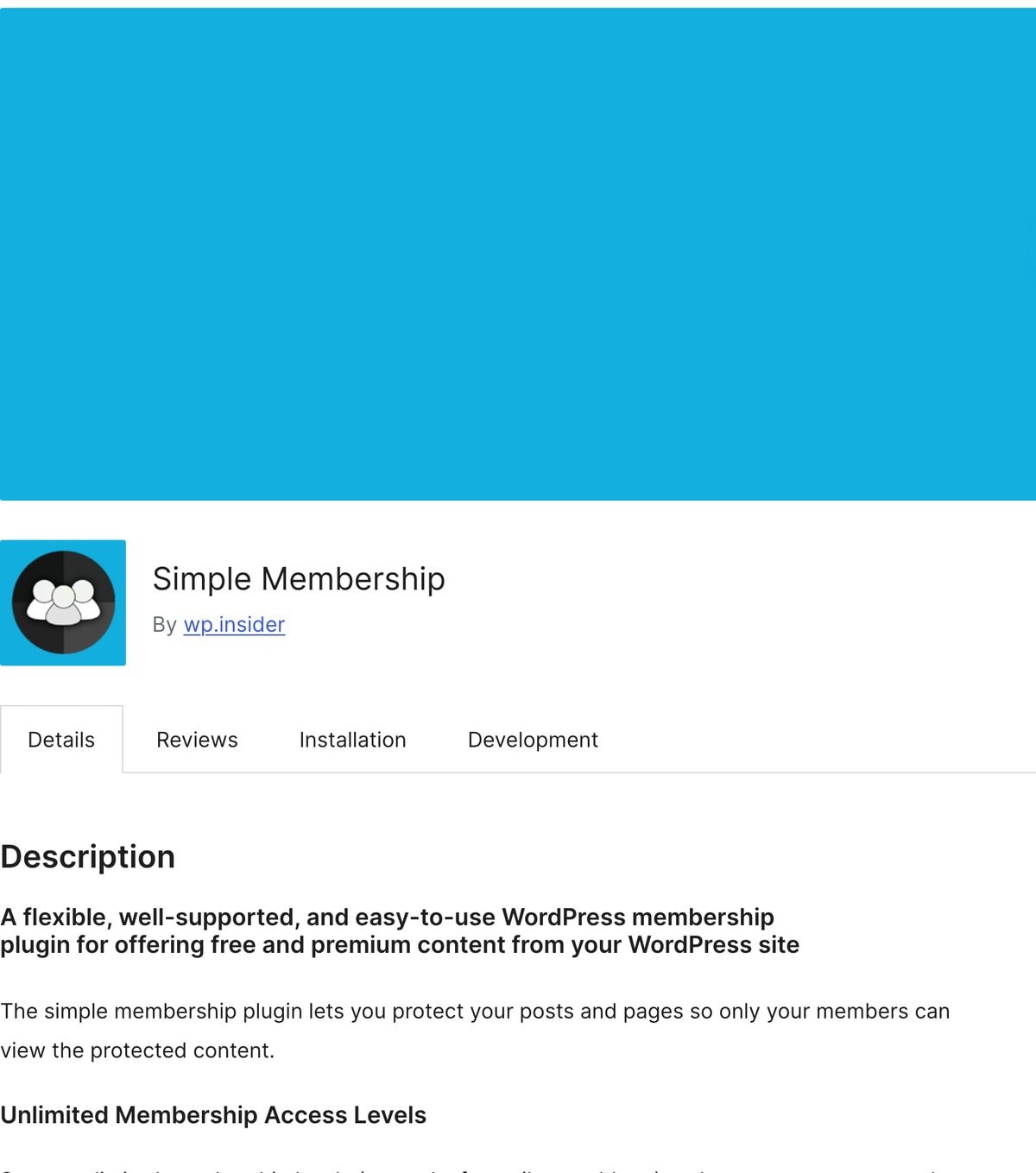 Simple Membership im WordPress-Plugin-Verzeichnis