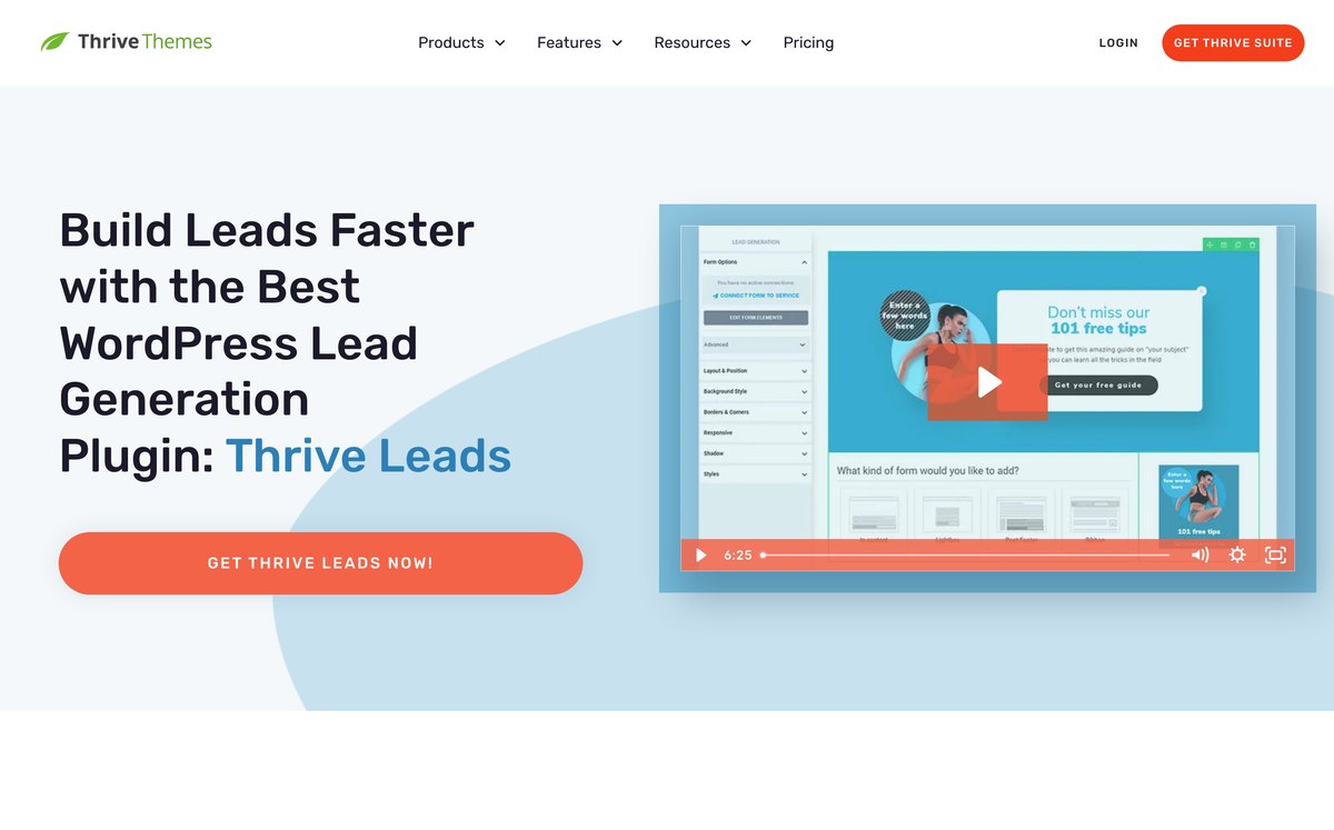 Thrive Leads Website